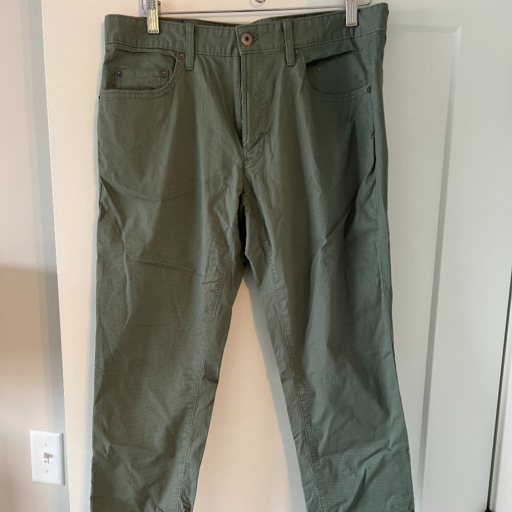 Bonobos Olive Green Tailored Pants Size 34